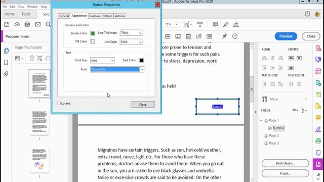 How to Add a Save Button in PDF forms using Adobe Acrobat Pro 2020 смотреть онлайн