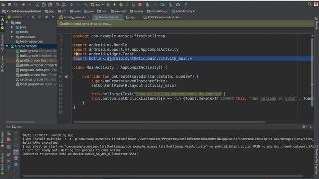 Kotlin - Kotlin Android Extensions 2 смотреть онлайн