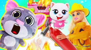 Игрушки из мультфильма Говорящий Том — Испорченный пирог! Видео для детей