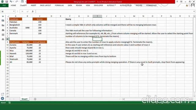 chatgpt excel : Dynamic Data Merging | data merging in excel | chatgpt in excel | ai in excel смотреть онлайн
