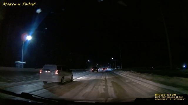 Дороги Комсомольска после циклона (02. 12. 2021). смотреть онлайн