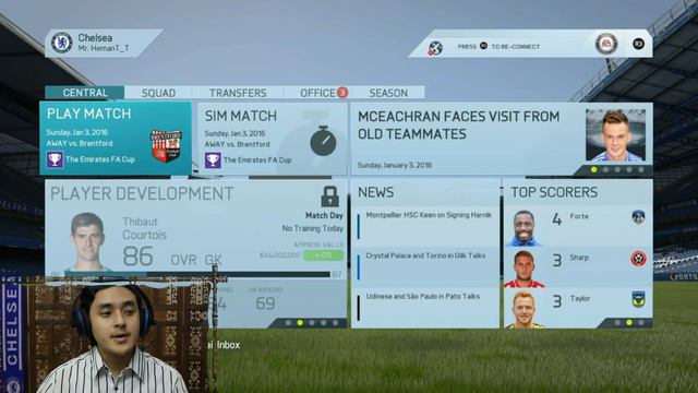 FIFA 16 Chelsea F.C. Career Mode #16 "Manchester United vs Chelsea" - PS4 Gameplay / New features смотреть онлайн