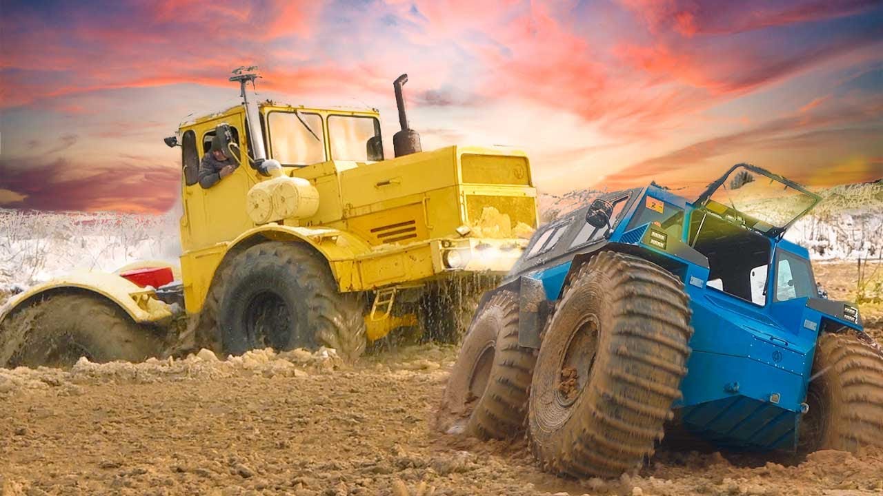 Битва вездеходов на бездорожье | Трактор К700 показал как надо смотреть онлайн