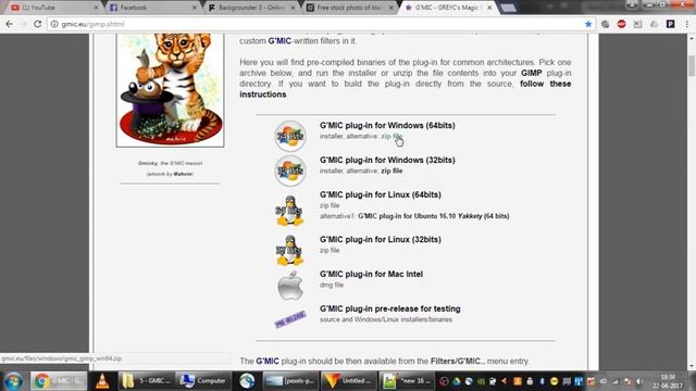 G'MIC Gimp Plugin setup tutorial 2017 смотреть онлайн