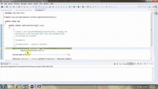 Spring XML Configuration with ClassPathXmlApplicationContext | Spring Tutorial | Spring Basics