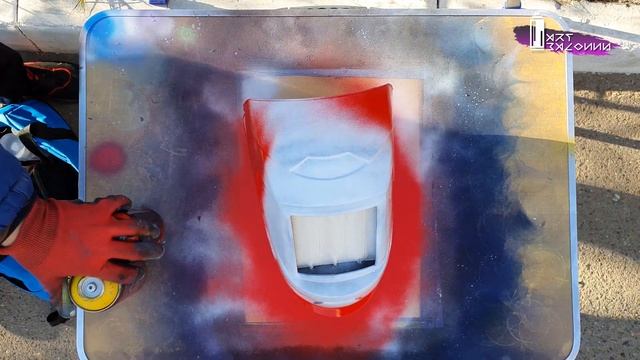 Spray Paint Art Mask. Сварочная маска. Раскрасил маску с баллончиков. Сustom Art.balonnn. смотреть онлайн
