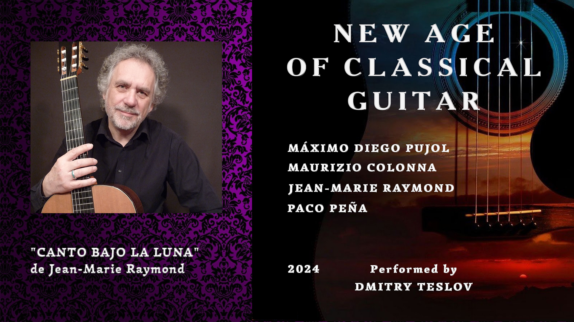 Ж-М. Рэймон. "Canto Bajo la Luna". Аудио классической гитары