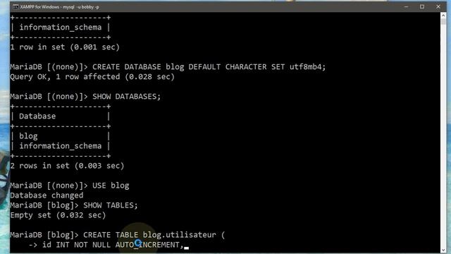 MariaDB / MySQL - Mise en place d'une base de données смотреть онлайн