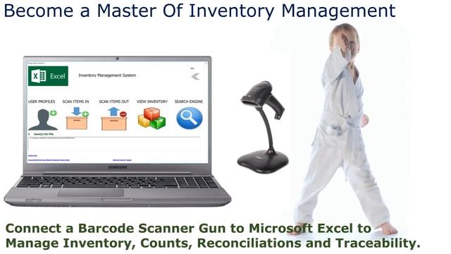 Manage Inventory With Barcode Scanner and Microsoft Excel- Windows / Office / 365 Addin смотреть онлайн
