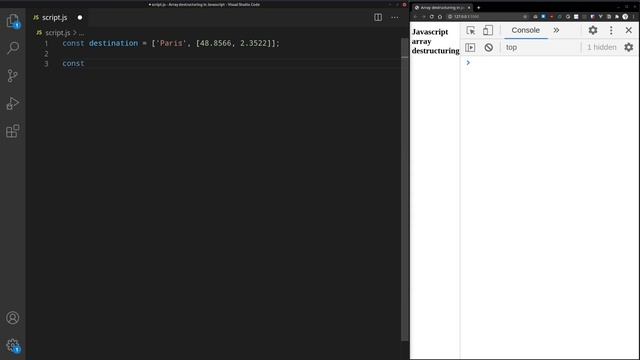How and why to use Array Destructuring in Javascript смотреть онлайн