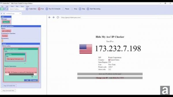 UBot Studio Tutorial: Get IP Address (Function)