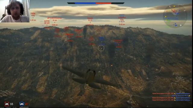 WarThunder. Самолет ЯК-2 КАББ и DUNNizbattle