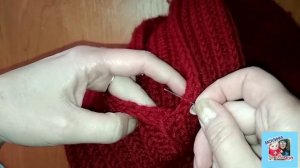 Шов для английской резинки Незаметный шов для полотен связанных резинкой Уроки вязания