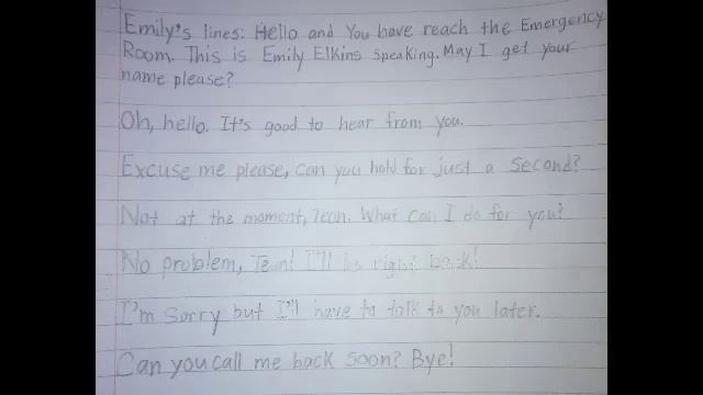Emily's Lines For Street Kidz Chat-A-Lot short смотреть онлайн