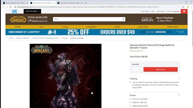 New Arrival! First Look at the World of Warcraft: Battle for Azeroth Statues смотреть онлайн