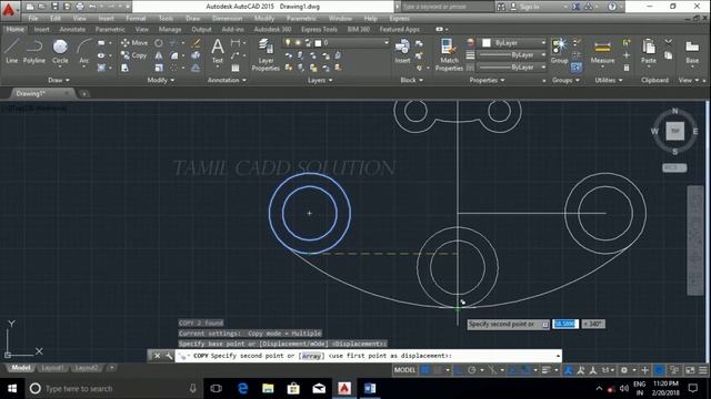 AutoCAD Practice Drawing No.7 - Tamil смотреть онлайн