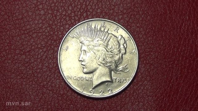 1 доллар  1922 год США .Мирный доллар  #310