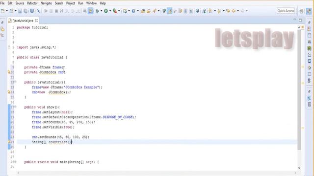 Video #73 - Java Swing Tutorial JComboBox Example #7 смотреть онлайн