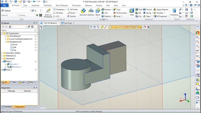 T-Flex CAD 15 3D - Exercise 16 смотреть онлайн