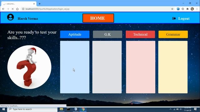 Quiz Application | My First Project using Java and MySQL | Web Application | CSE Project смотреть онлайн