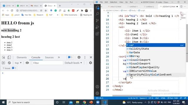 web1 Lecture 5 JS DOS смотреть онлайн