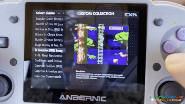 Anbernic RG353P 256Gb расширенная версия с русскими играми (Анберник рг353п 256Гб): 18347 ретро игр