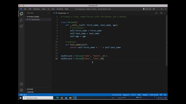 1- Python Classes and Objects for beginners смотреть онлайн