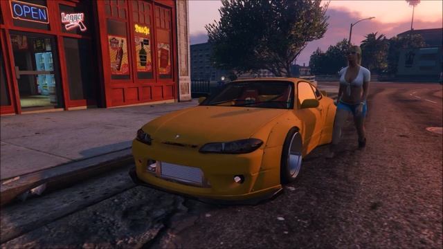 Grand Theft Auto 5 - Nissan Silvia S15 Stanced Mod смотреть онлайн