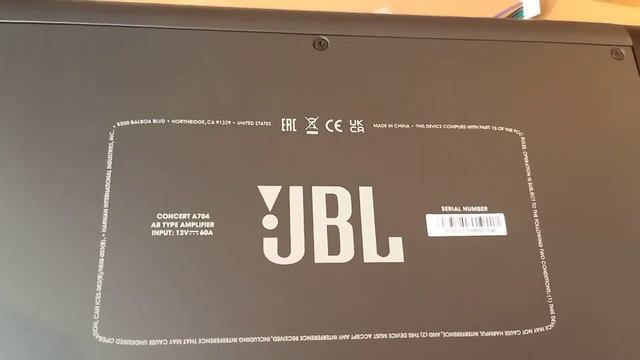 JBL Amplifier - 4 Channel/ Model- CONCERT A 704 смотреть онлайн