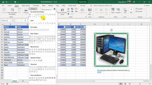 Table , SmartArt, illustrations in MS Excel 2019 || Insert Tab || MS Excel 2019 || Class 10 смотреть онлайн