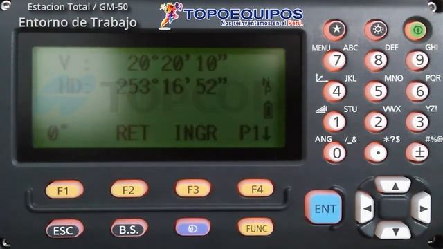 ESTACIÓN TOTAL - TOPCON - GM-50 - TUTORIAL 02/12 - ENTORNO DE TRABAJO смотреть онлайн
