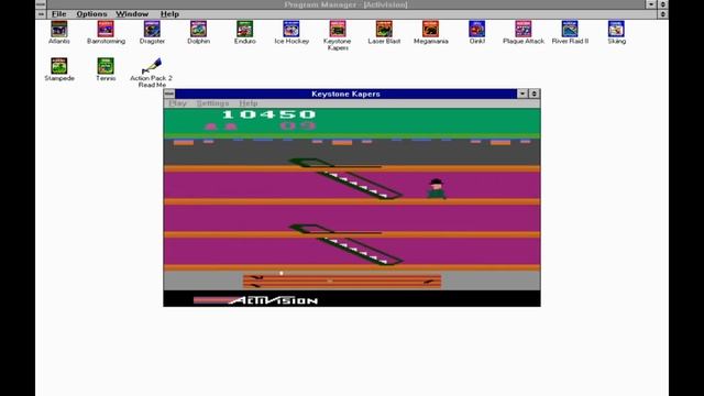 Activision's Atari 2600 Action Pack 2 for Windows 3.1 смотреть онлайн