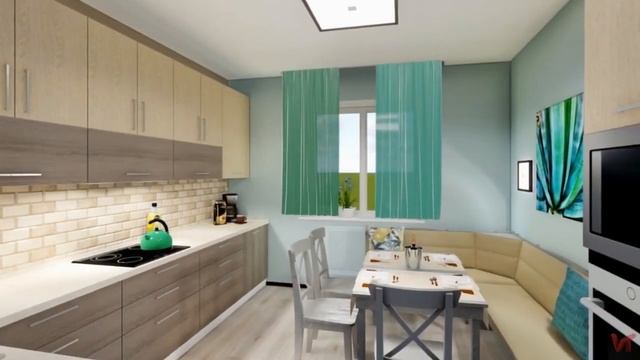 Дизайн интерьера двухкомнатной квартиры площадью 60 кв. м для молодой семьи смотреть онлайн