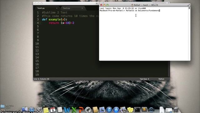 Basic output(print) on Python 3 for Mac смотреть онлайн