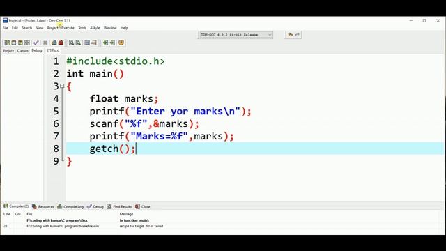 Printf and Scanf with Float number in C Programing language смотреть онлайн