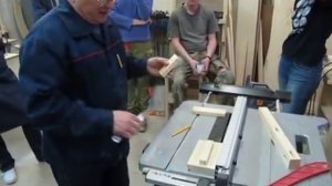 Соединение ШИП - ПАЗ.  Шип  на циркулярной пиле (циркулярке)