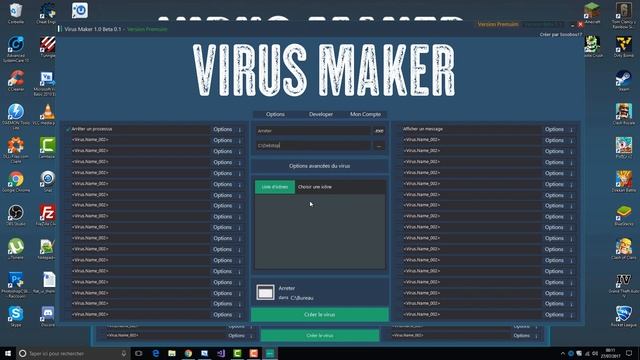 Virus Maker 1.0 - Présentation de la béta 0.1 смотреть онлайн