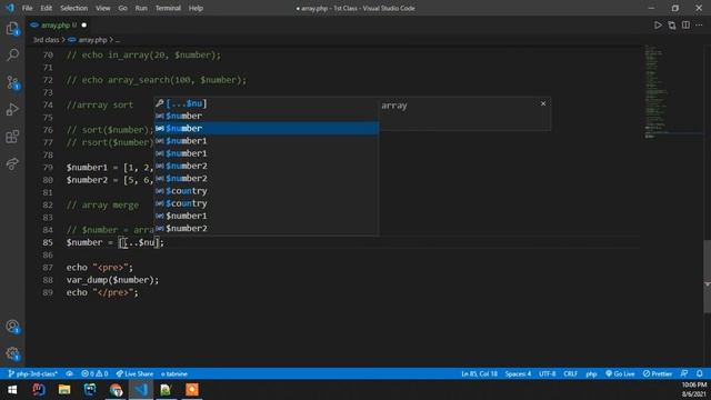 PHP Array and Conditional смотреть онлайн