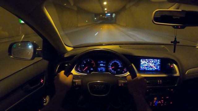 AUDI A4 AVANT B8 – 2.0 TDI 177 PS POV NIGHT DRIVE ON GERMAN AUTOBAHN | BRATUR смотреть онлайн