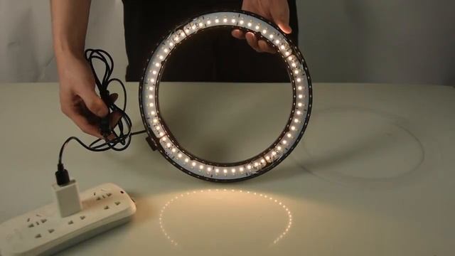 Fosoto 10 дюймов фотографическое освещение светодиодный кольцевая вспышка для селфи фото студийная смотреть онлайн