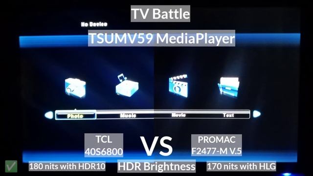 TV Battle - TCL 40S6800 VS. PROMAC F2477-M - Media Player смотреть онлайн