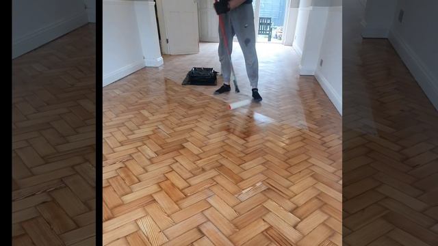#short : how to sand herringbone flooring - and paint clear varnish смотреть онлайн