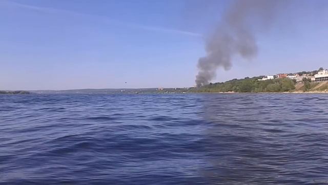 Тушение пожара с вертолёта в Самаре смотреть онлайн