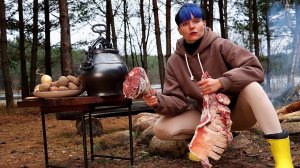 АФГАНСКИЙ КАЗАН. ЧТО ПРИГОТОВИТЬ на природе ЕСЛИ НЕ УМЕЕШЬ?! БАРАНИНА.Закинул и забыл!