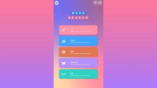 Best Word Search Puzzle Game 2019 || Crossword puzzle Game смотреть онлайн