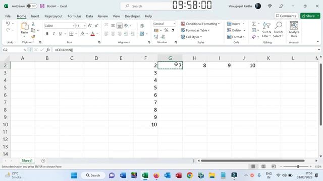 Excel Formula for getting row numbers and column numbers смотреть онлайн