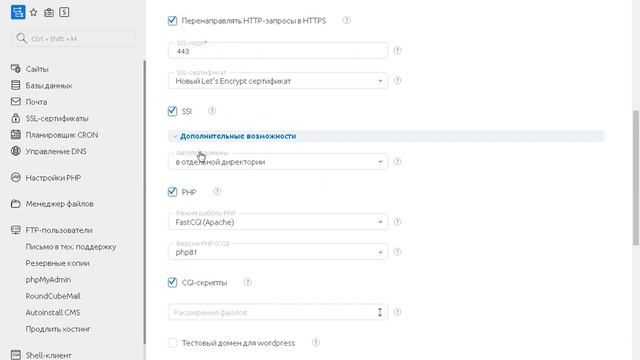 Урок 1 Создать поддомен, DNS, получить SSL сертификат на хостинге reg.ru. смотреть онлайн