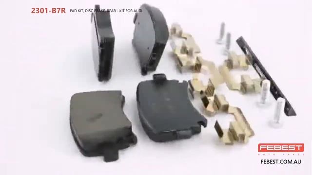 2301-B7R PAD KIT, DISC BRAKE, REAR - KIT FOR AUDI смотреть онлайн