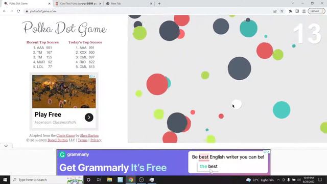 POLKA DOT GAME HIGHEST SCORE IN UNDER 2 MINUTES!! смотреть онлайн