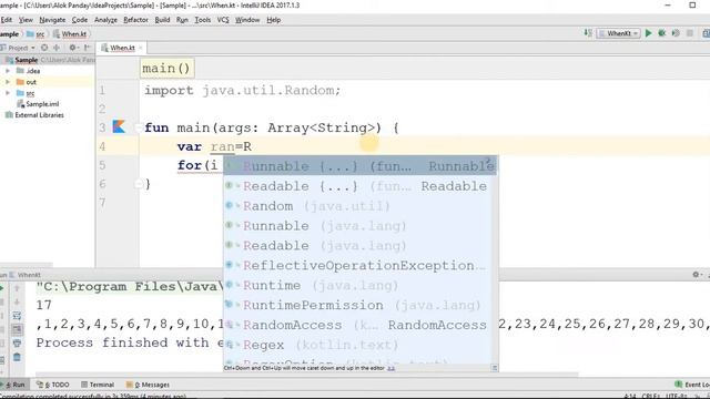 kotlin tutorial in hindi lec 14(2)( what is untill in for loop of kotlin and random class) смотреть онлайн